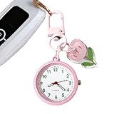 Generico Orologio Portachiavi, Portachiavi Luminoso, Ciondolo Orologio Mini per Borsetta, per Donna Ragazza Bambina, Borsa Zaino Pochette Uso Quotidiano Viaggio