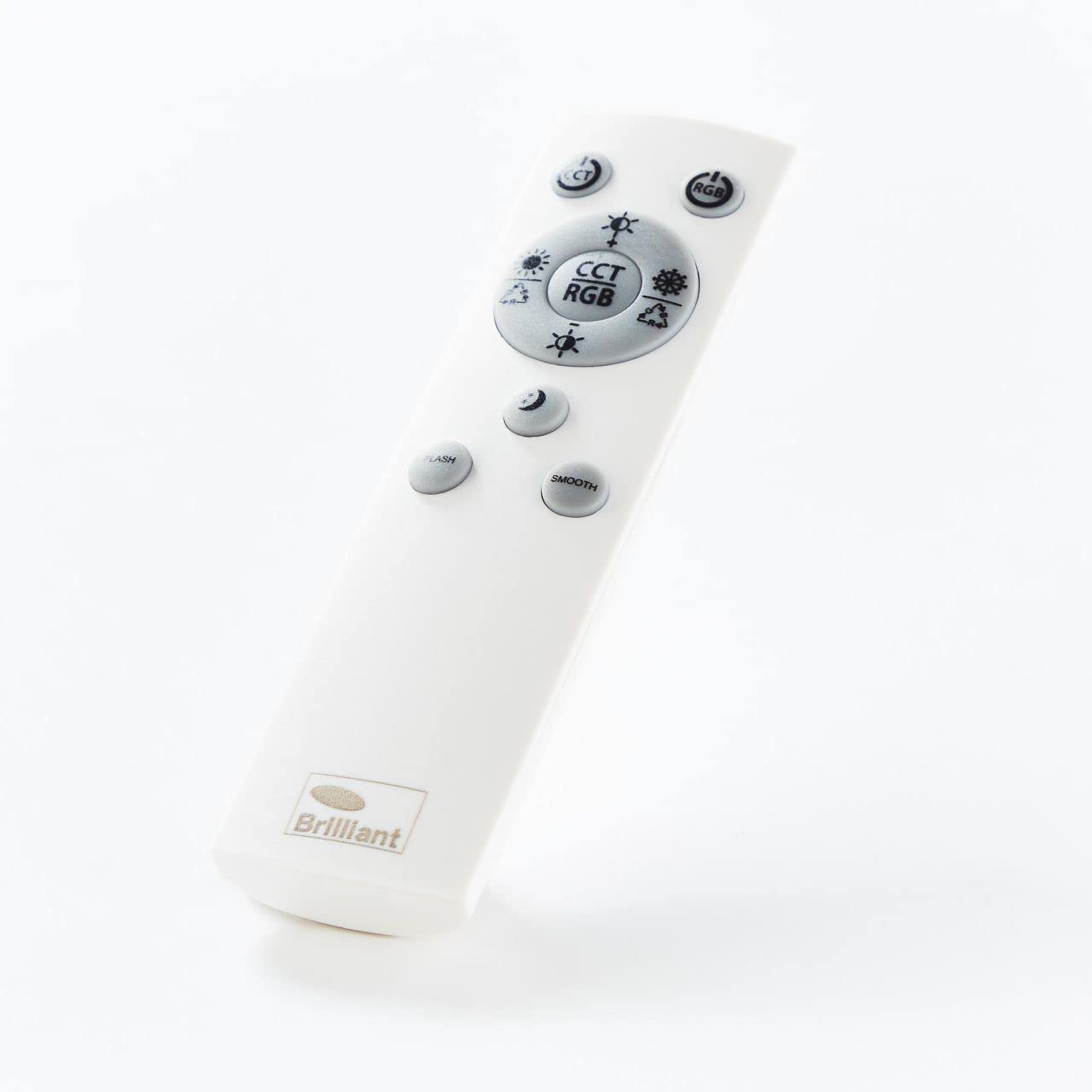 BRILLIANT Lampe, Tessy LED Deckenleuchte 39cm anthrazit/weiß/chrom Tuya-App, 1x LED integriert, 24W LED integriert, (2600lm, 3000-6500K), Steuerbar mit der Tuya-App/WLAN-Gerät