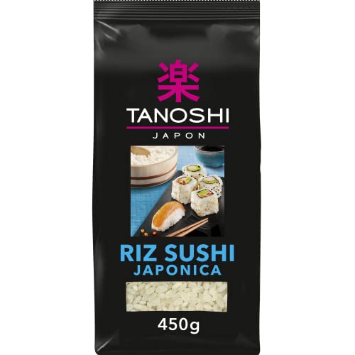 TANOSHI - Arroz Sushi Japonica - Ideal para sushi y makis caseros - 450 g