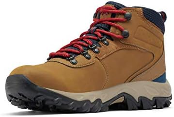 Columbia mens Newton Ridge Plus Ii Waterproof Boot Hiking Shoe, Light Brown/Red Velvet, 11.5 US