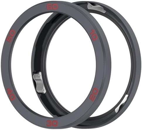 Compatible with CMF Watch Pro 2 Bezel Set, Protector Bumper Case Cover Anti Scratch Metal Bezel Case Cover for CMF Watch Pro 2 Screen Protector (Grey/Red)