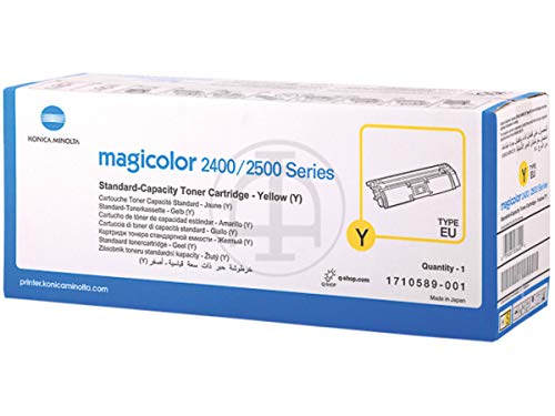 Toner jaune Magicolor 2500 W original résoud les problèmes de traces sur vos 1500 pages