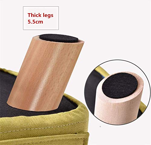 Tabouret repose-pieds en bois massif robuste | Assise de coiffeuse - 6