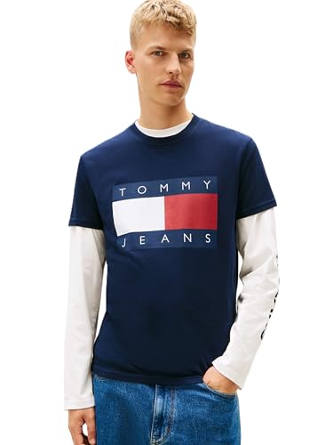 T shirt Tommy Jeans Tjm Reg Big Flag Ss EU - vue 4