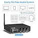 Fosi Audio K2 Bluetooth 5.0 Mini Stereo Gaming DAC Headphone Amplifier & Preamplifier 24-Bit/192 KHz USB/Optical/Coaxial to RCA AUX, Digital-to-Analog Audio Converter Adapter for Home Audio System