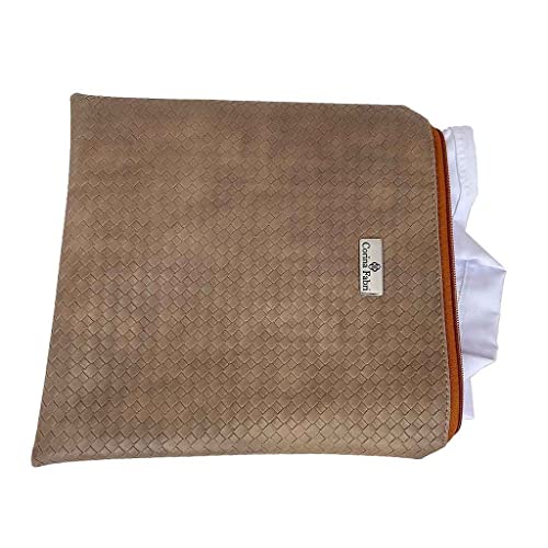 Kit Organizador em Vinil Trançada Marrom