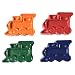 MinifigFans 48 Train Crayons - Birthday Party Favors - 12 Sets of 4 Crayons - Made in The USA