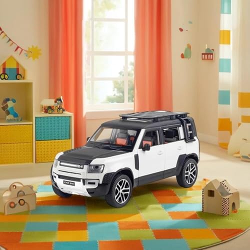 Image of Sky Tech Big Size Land Rover Defender 1:24 Scale Model Exclusive Alloy Metal car Pull Back Die-cast Metal Toy with Openable Doors & Light Music Best Gifts Toys Kids【Colors as Per Stock】