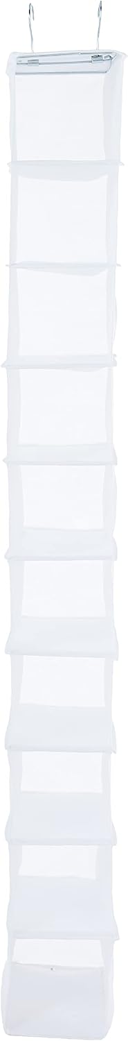 Whitmor Hanging Shoe Shelves 10 Section White