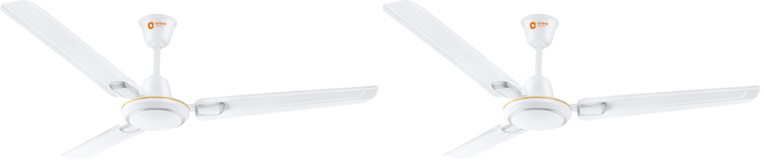 Orient Electric 1200 mm Pacific Air Déco| Decorative ceiling fan | Powerful airflow| BEE Star Rated | 2-year warranty | White Silver, pack of 2-image-22