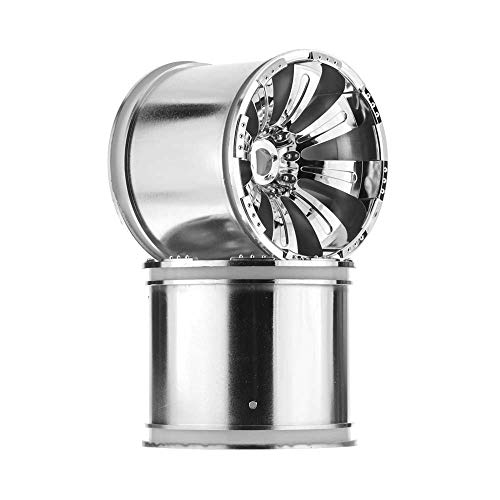 Axial AX8009 8-Spoke Oversize Wheel (2-Piece), Chrome