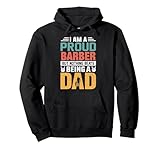 i'm a proud barber being a dad funny fathers felpa con cappuccio