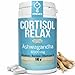 DIETETICA EUROPEA Cortisol RELAX 6 meses - bajar cortisol y estres y ansiedad sin perder energía - ashwagandha y rhodiola + bacopa monnieri - anti estres natural 180 Cápsulas