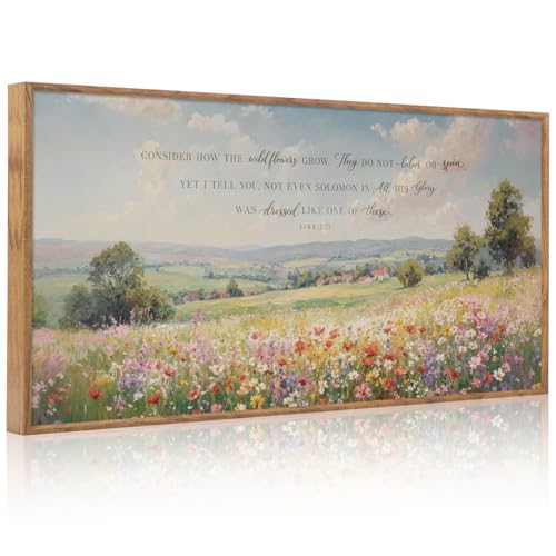 CHDITB Luke 12:27 Wildflowers Wall Art