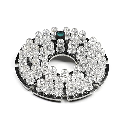 1 Pz 48 LED Illuminatore IR per Telecamera di Sicurezza 30 Gradi IR Led Piastra Rotonda IR Luce A Infrarossi Bordo Lampadina per di CCTV