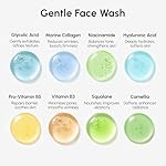 MAREE Face Exfoliator — Microdermabrasion Facial Scrub & Exfoliating Face Wash for Women — Collagen & Glycolic Acid — Gentle Scrub and Exfoliant — Men Exfoliating Scrubber — Exfoliante Facial Cleanser - Image 4