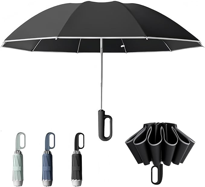 OWLKELA 折りたたみ傘 黒