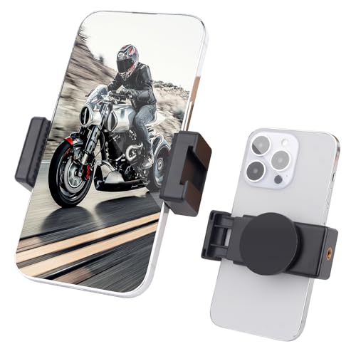 Mechrig Magnetic Motorcycle Phone Mount - Strong Magnetic Phone Holder with 1/4 Screw & Cold Shoe for Harley ATV Golf Cart Gym Equipment (Fits 4.7-6.8 Phones) SJ023