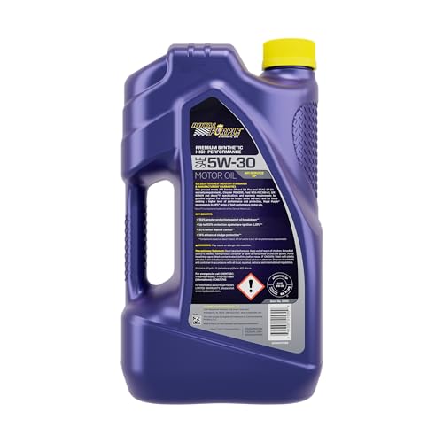 Image of Royal Purple 51530 API-Licensed SAE 5W-30 High Performance Synthetic Motor Oil, 5 qt.