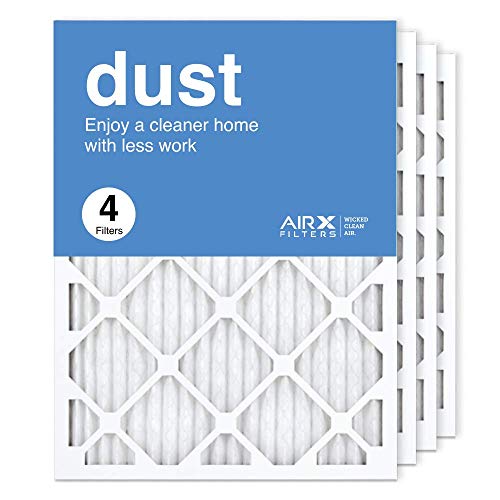 AIRX FILTERS WICKED CLEAN AIR. 18x24x1 Air Filter MERV 8 Pleated HVAC AC Furnace Air Filter, Dust 4-Pack Made in the USA