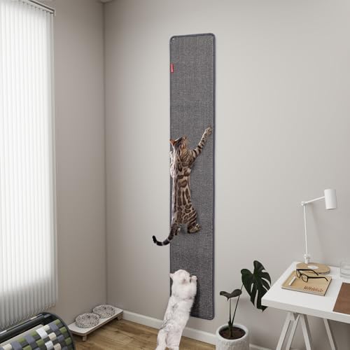 Rascador de pared para gato 66.93x13.38x0.32 pulg miniatura 1