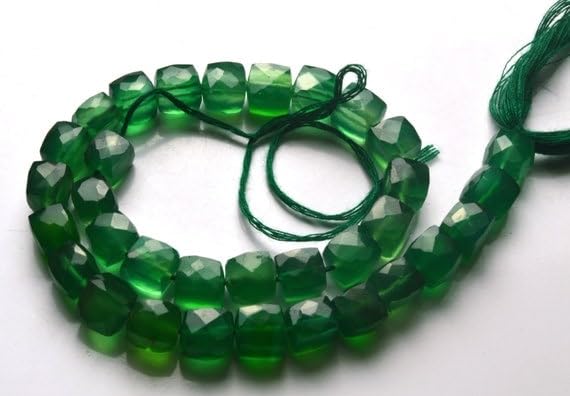 Perles onyx vert naturel LKBEADS idéal pour fabriquer cadeau unique - 2