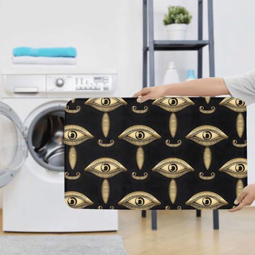 Ensemble tapis de bain yeux dorés rétro : confort et sécurité - 7