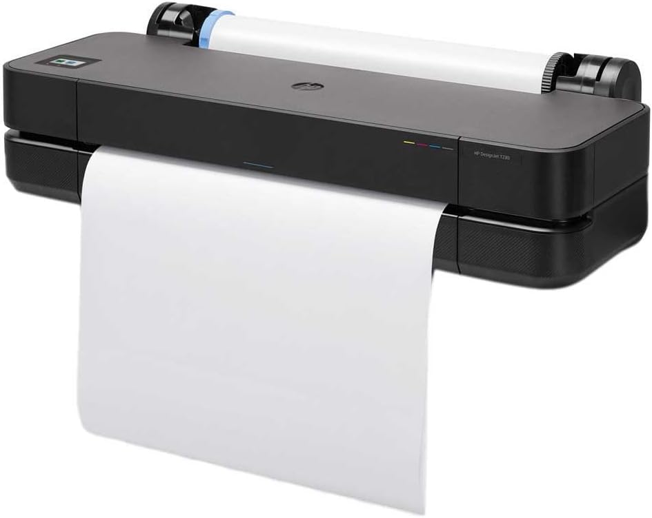 Hp DesignJet Large Format Printer T230 24-Inch Inkjet Color Plotter/Printer Wi-Fi, 2400 X 1200 Dpi (1 Year Warranty)