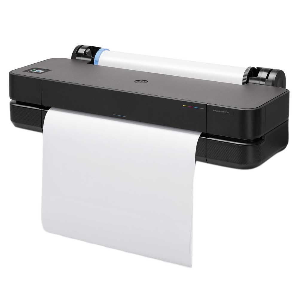 HP DesignJet T230 Großformatdrucker, 24 Zoll, bis zu A1, mobiles Drucken, Wi-Fi, Gigabit Ethernet, Hi-Speed USB 2.0, 1 Jahr Garantie (5HB07A), Schwarz