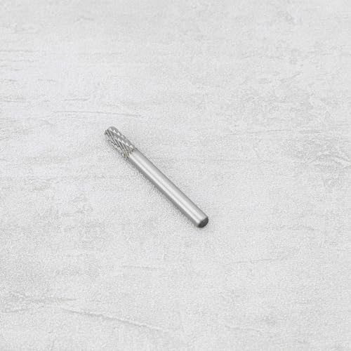 VGOL 1 Stück 6mm X 16mm X 60mm Hartmetall-Stabschleifbits 6mm Schaft 16mm Spitze Zylinderform Rotierendes Hartmetall-Fräswerkzeug Zum Holz Weichmetall Polieren Schnitzen