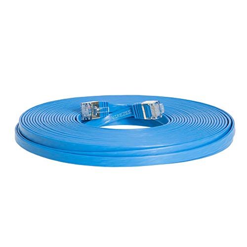 Cable Ethernet CAT7 plano ultra rápido, 22.86 m, RJ45 miniatura 2