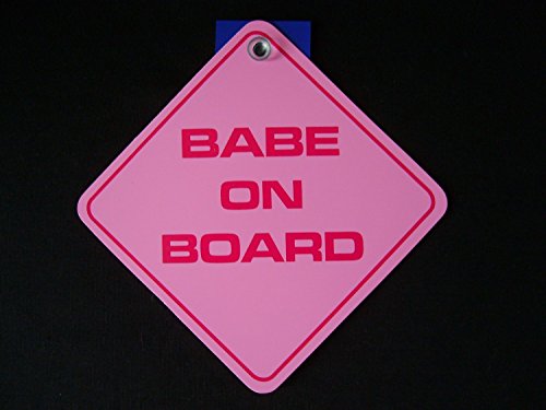 Golbalaccessories Rosa Baby an Bord Aufkleber für Autos