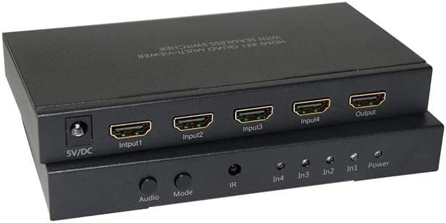 h401s hdmi 4x1 quad multi-viewer seamless switcher