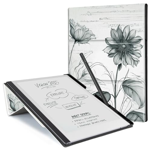 CoBak Case Compatible with Remarkable 2 Paper Tablet, Sketch Sunflower