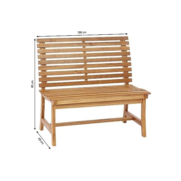 Dehner Gartenbank Paisley 2-Sitzer Akazienholz
