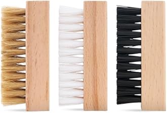 Reshoevn8r Shoe Cleaning Brush Set, 3 Brush Pack - Soft Bristle, Medium -All Purpose, & Hard Bristle Brush - Premium Sneaker Brushes in Three Different Firmness Levels for Top-to-Bottom Clean