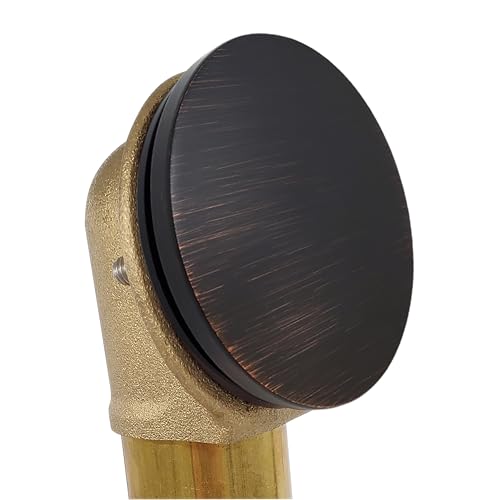 Westbrass D325H-12A European Tip Toe Bath Waste Drain Kit with Illusionary Faceplate, 14" Make-Up, 17 Ga., Antique Bronze by Westbrass - Used condition - Image 2