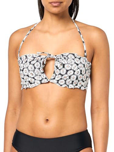 Haut de bikini bandeau HUGO froncé à volants vêtement de bain tendance pour femme