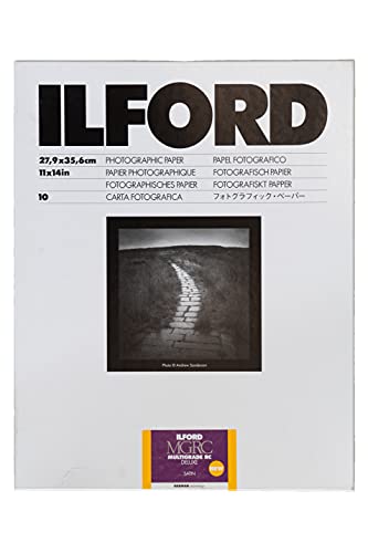 Ilford Multigrade V RC Deluxe Satin Surface Black & White Photo Paper, 11x14, 10 Sheets