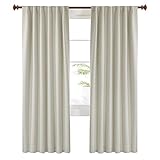 Deconovo Blackout Curtains Back Tab and Rod Pocket, Thermal Insulated Room Darkening Curtains for...