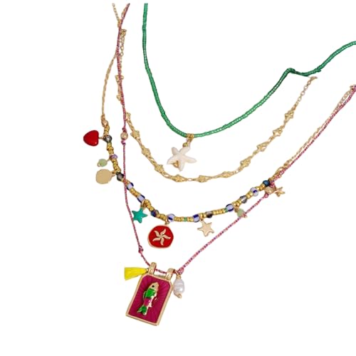 Collar de aleación ajustable hecho a mano con dijes intercambiables