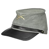 Sombreroshop Gorra de Piel Sudista antegorra (Talla única - Gris)