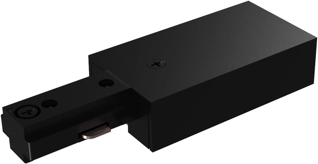 Lighting, H Track Live End Connector in Black