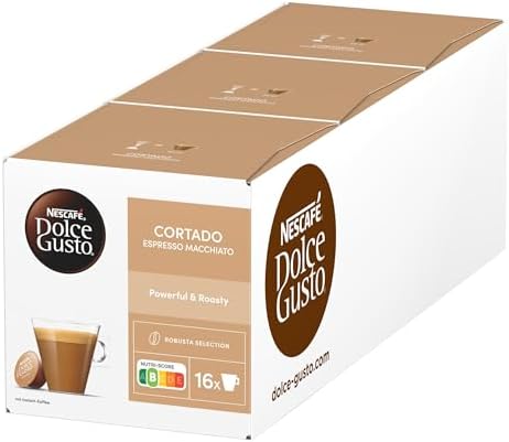 NESCAFÉ DOLCE GUSTO Cortado Espresso Macchiato Kaffeekapseln (3 x 16 Kapseln)