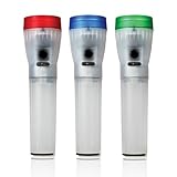 Life Gear 4in1 Multimode 30 Lumen LED Flashlight, Glow Handle, Emergency Flasher and Storage Compartment, 3 -PACK