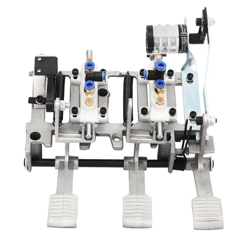 Tire Changer Machine Car Air Control Valve, 3 Pedal Aluminum Frame Pneumatic Foot Pedal Hub, Fully Assembled Efficient Tires Removal & Mounting Tool for Auto Repair Store, 14.96*11.81*5.12 in