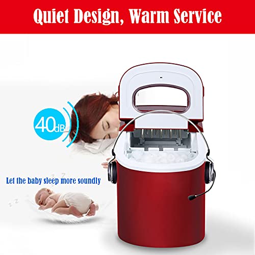 MHGD Eismaschine für kleine Eiswürfel auf der Arbeitsplatte, tragbare Eiswürfelmaschine, LED-Anzeige, geräuscharm… – Bild 6