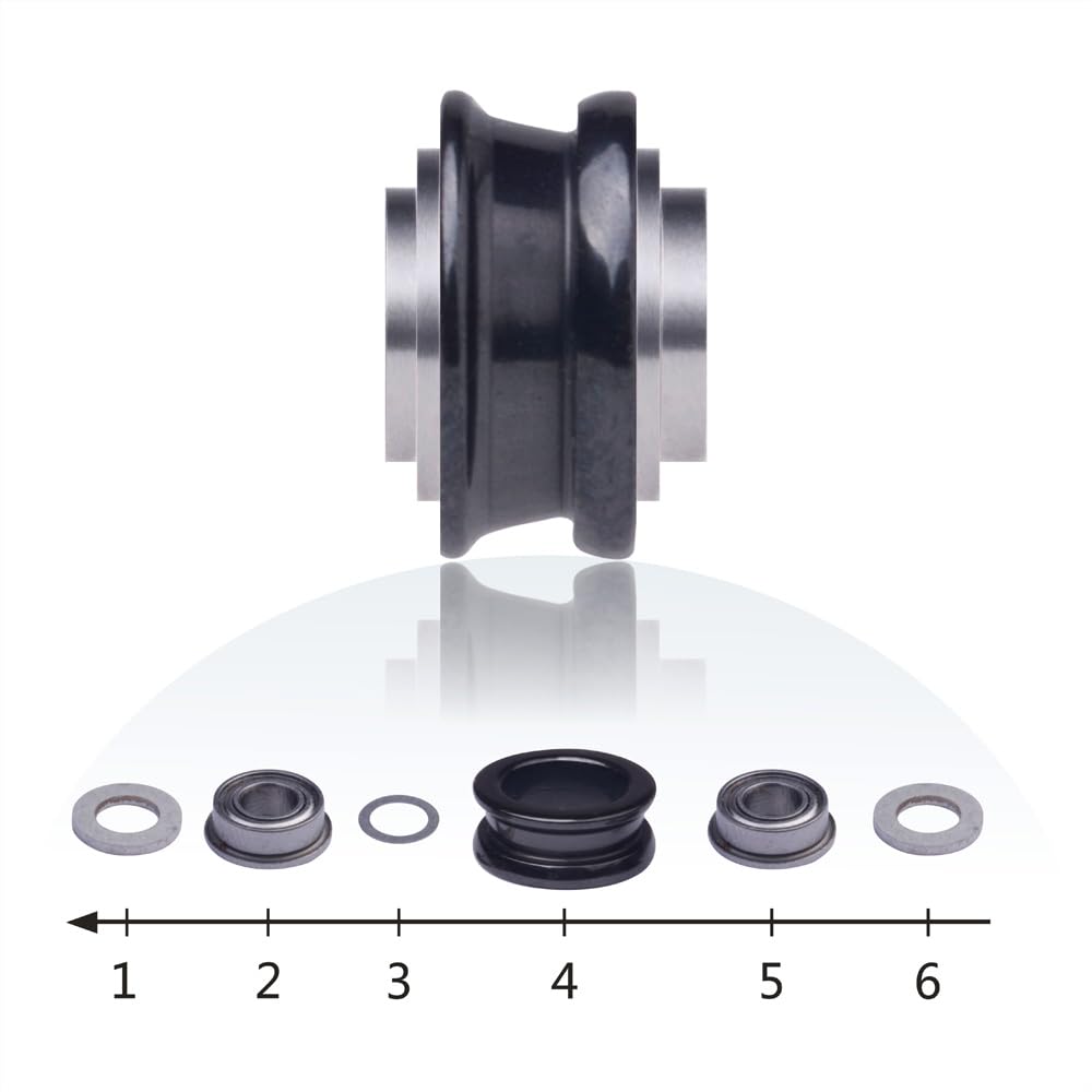 Kit Rodamientos Acero Kit De Rodillo De Línea Para Carrete Shimano - Repuesto En Carburo De Silicio (SIC), Incluye Rodamientos Repuesto Carrete Pesca