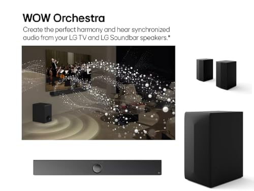 Image of LG S70TR Soundbar with Dolby Atmos ans Rear Surround Speakers 5.1.1 Channel, Perfectly Matches The QNED TV, Sound 3D, Auto Power, Wireless Dolby Atmos, True Wireless connectivity, Wow Orchestra