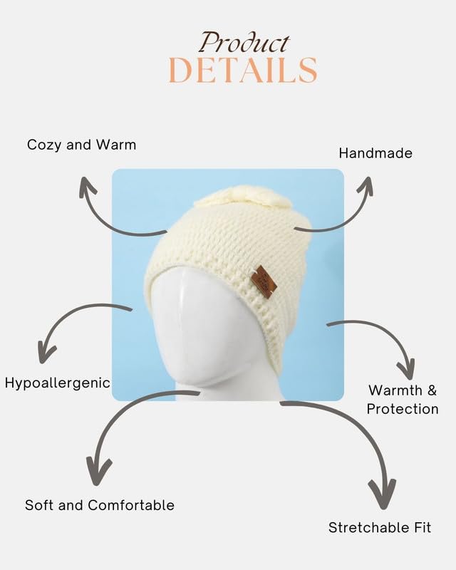 Image of Handmade Woolen Cap for Kids